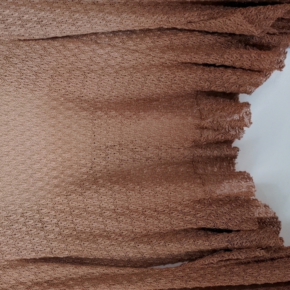 Ombre knit ruffle tie front cardigan - Picture 8 of 9